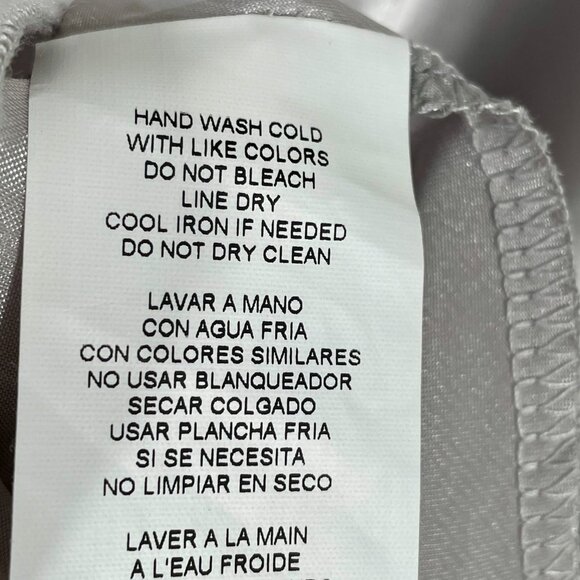 Nicole Miller Silver Satin Bias-Cut Midi Slip Skirt Silky Luxe Minimalist Sz XS - Picture 8 of 10